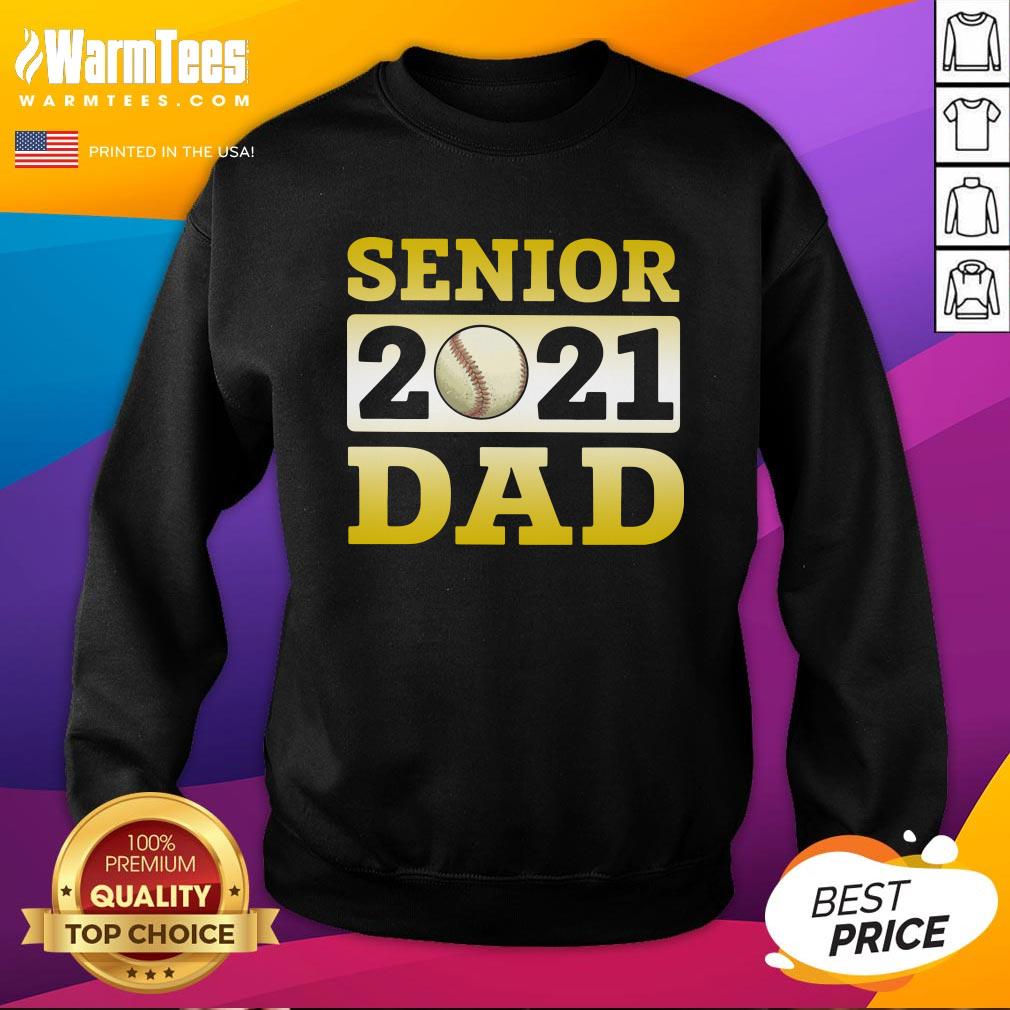 Funny Baseball Dad Senior 2021 Shirt - Image 4