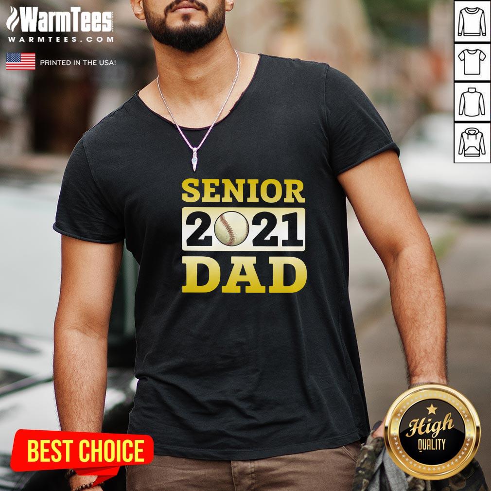 Funny Baseball Dad Senior 2021 Shirt - Image 2