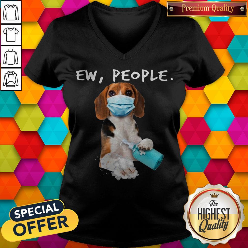 Funny Beagle Face Mark Ew People Shirt - Image 2