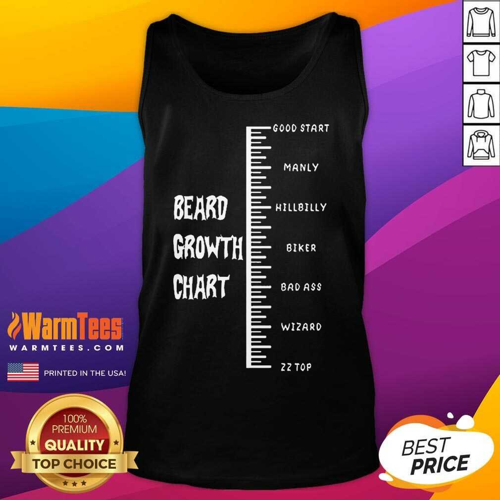 Funny Beards Crowth Chart Great 78 Shirt - Image 2