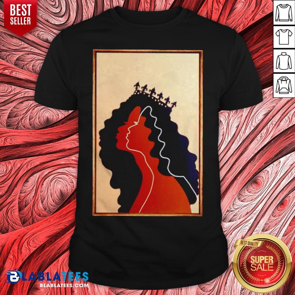 Funny Beautiful Black Woman Portrait Art Shirt