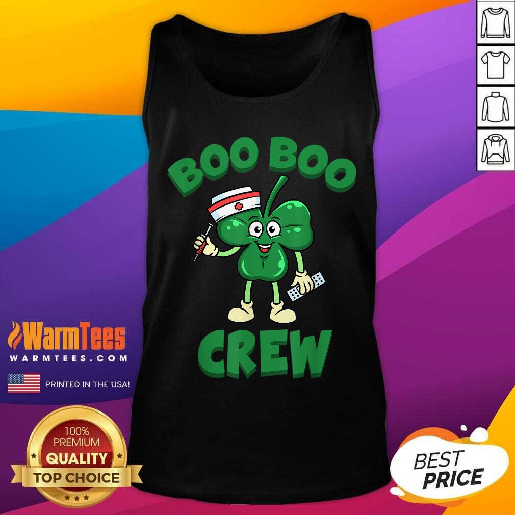 Funny Beautiful St Patricks Day Nurse Boo Boo Crew Green Lucky Gift Shirt - Image 4