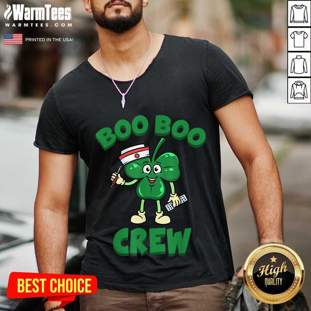 Funny Beautiful St Patricks Day Nurse Boo Boo Crew Green Lucky Gift Shirt - Image 5