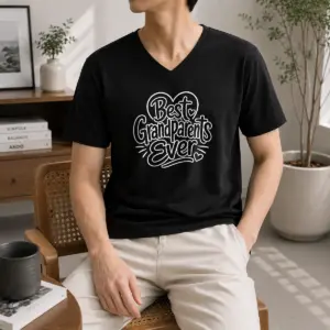Alternative view of Funny Best Grandparents Ever Line Art Shirt