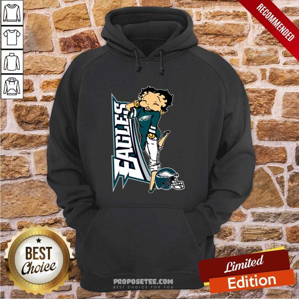 Funny Betty Boop Philadelphia Eagles Football Shirt - Image 5