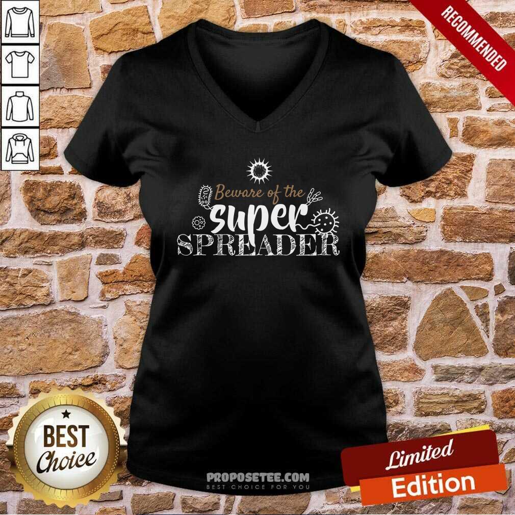 Funny Beware Of The Superspreader Corona Virus Costume Shirt - Image 3