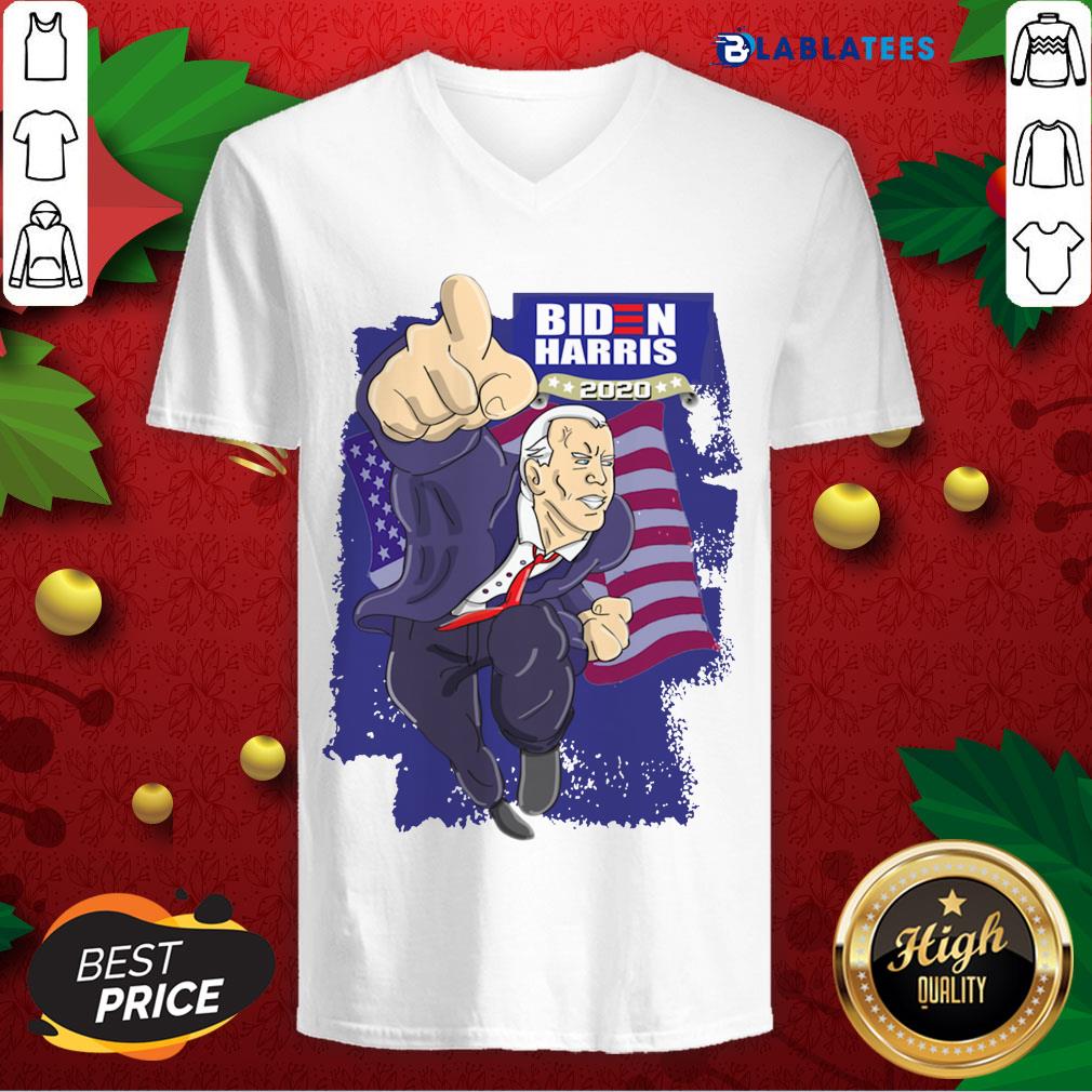 Funny Biden Harris 2020 American Flag Shirt - Image 3