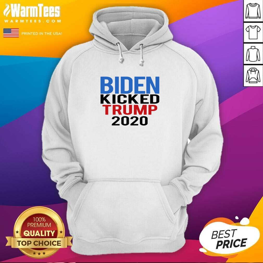 Funny Biden Harris Kicked Trump 2020 President Joe Wins Shirt - Image 2