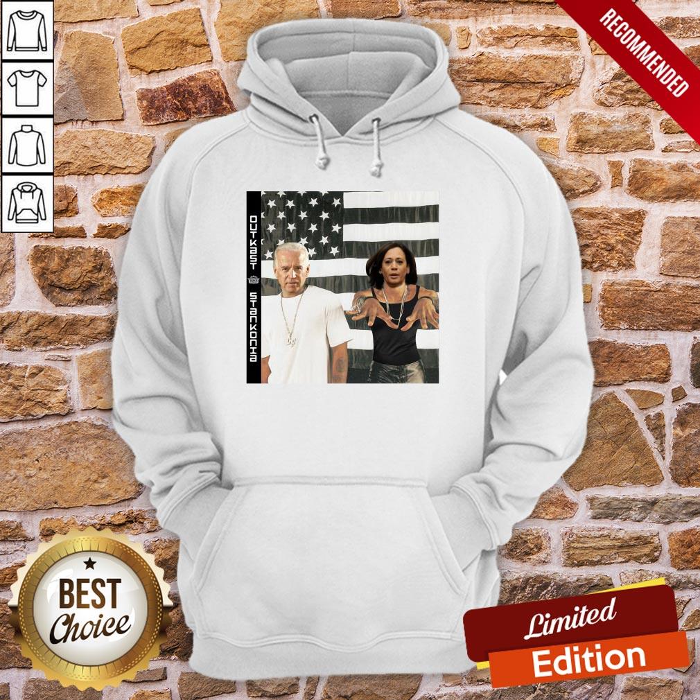 Funny Biden Harris Outkast Stankonia American Flag Shirt - Image 2