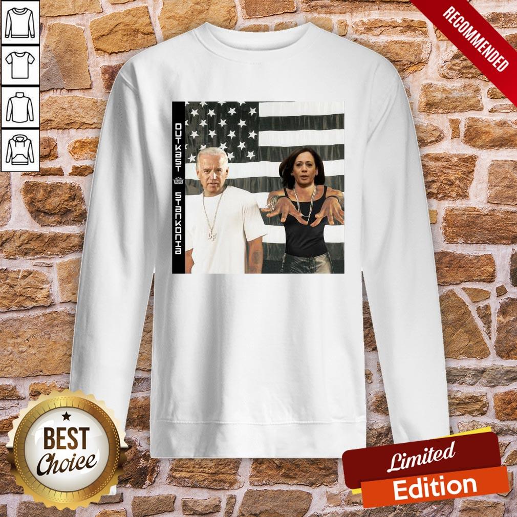 Funny Biden Harris Outkast Stankonia American Flag Shirt - Image 3