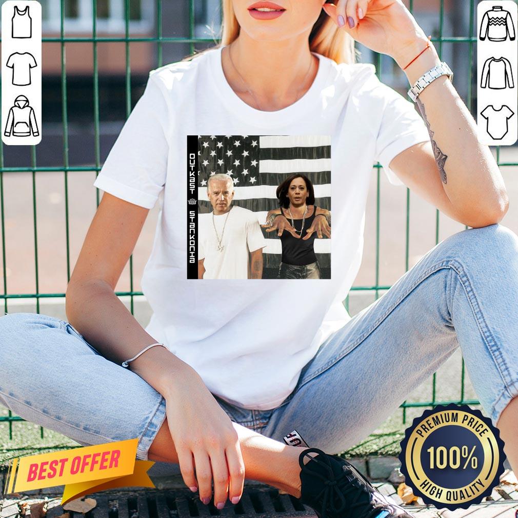 Funny Biden Harris Outkast Stankonia American Flag Shirt - Image 5