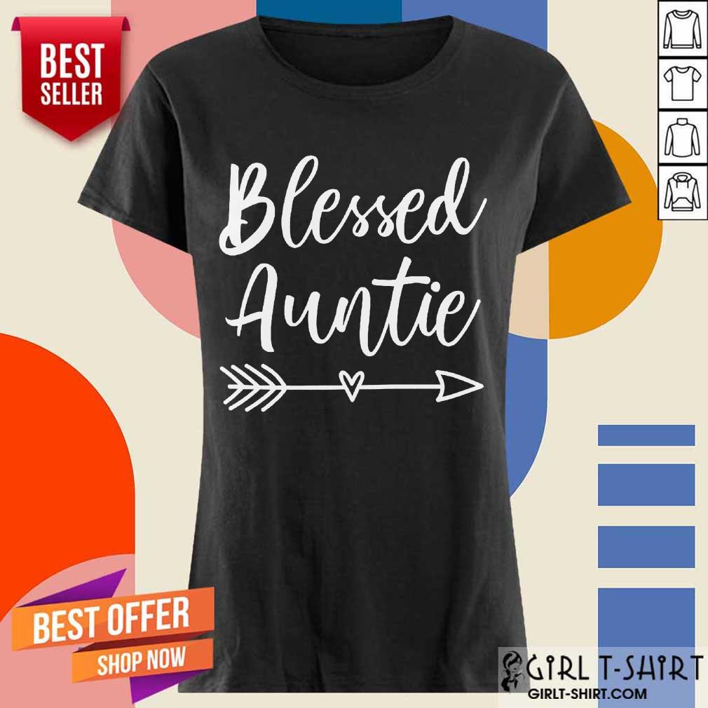 Funny Blessed Auntie Shirt - Image 3