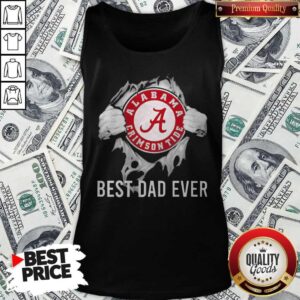 Alternative view of Funny Blood Inside Me Alabama Crimson Tide Football Best Dad Ever Shirt