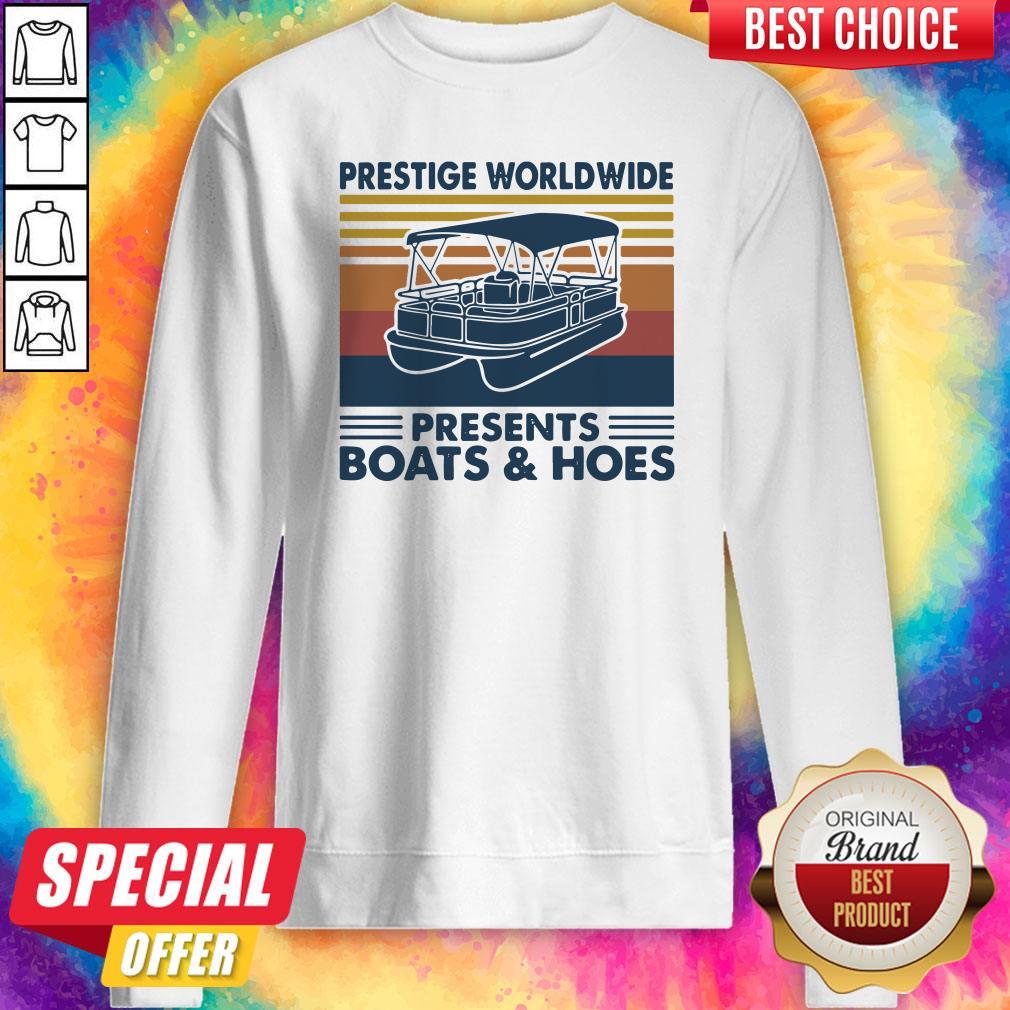 Funny Boating Prestige Worldwide Presents Boats And Hoes Vintage Retro Shirt - Image 5