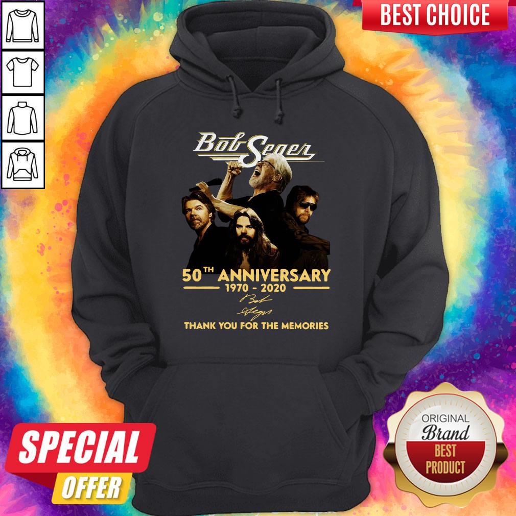 Funny Bob Seger 50th Anniversary Thank You For The Memories Signature Shirt - Image 5