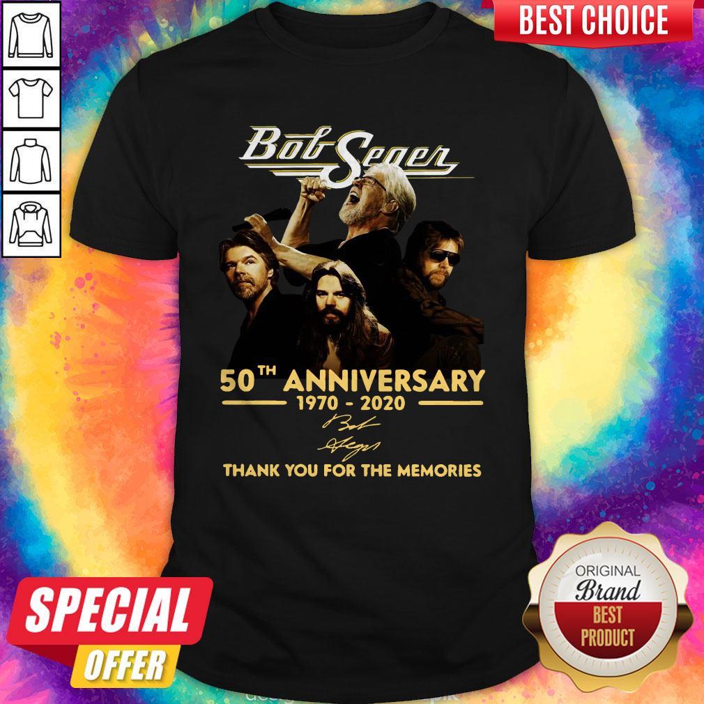 Funny Bob Seger 50th Anniversary Thank You For The Memories Signature Shirt