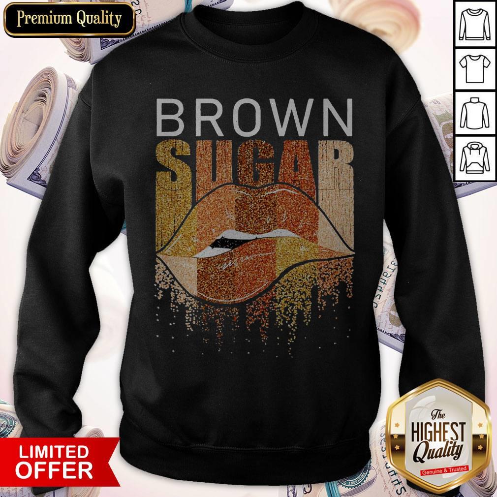 Funny Brown Sugar Lip Diamond Shirt - Image 3