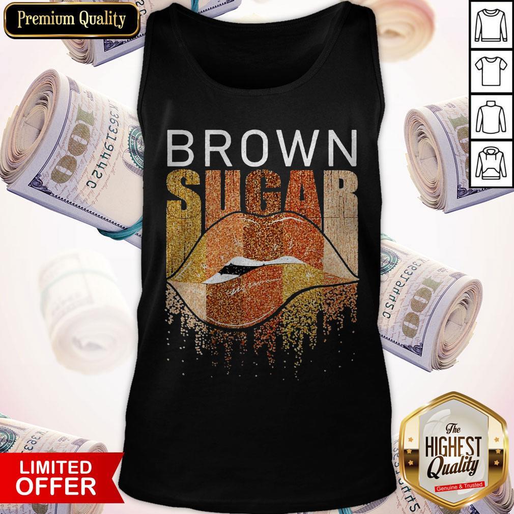 Funny Brown Sugar Lip Diamond Shirt - Image 2