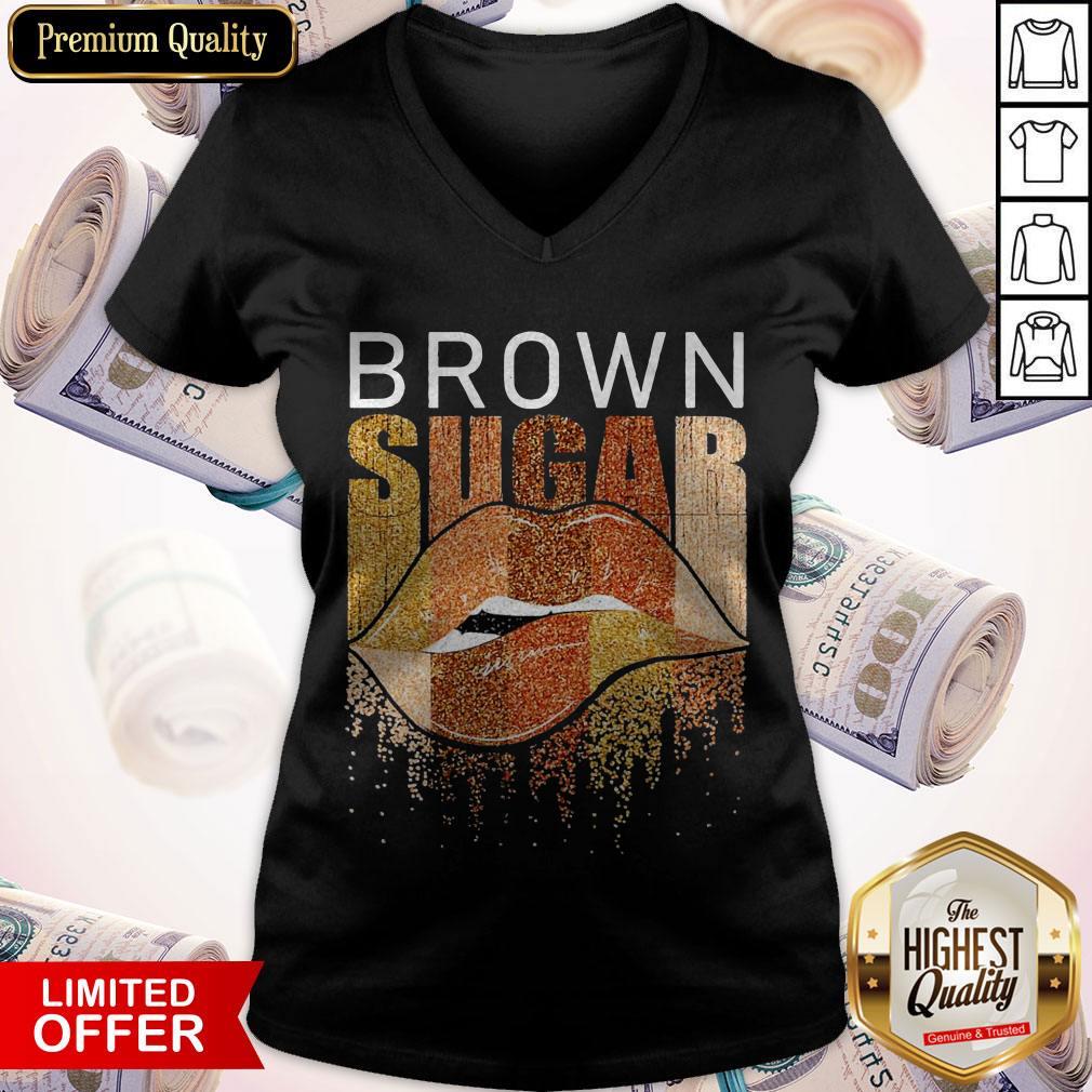 Funny Brown Sugar Lip Diamond Shirt - Image 5