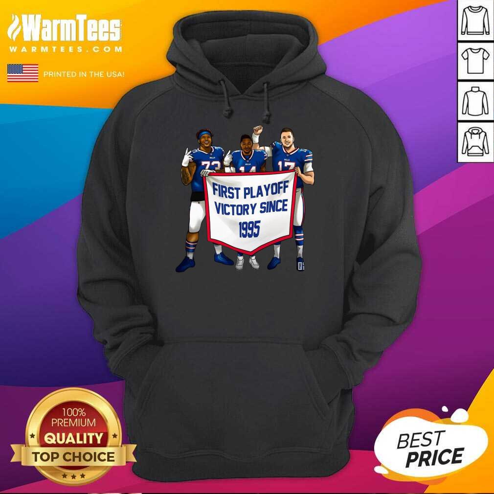 Funny Buffalo Bills First Playoff Victory Since 1995 Shirt - Image 2
