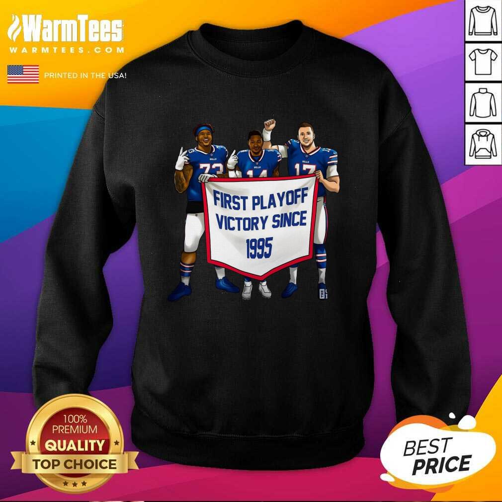 Funny Buffalo Bills First Playoff Victory Since 1995 Shirt - Image 3
