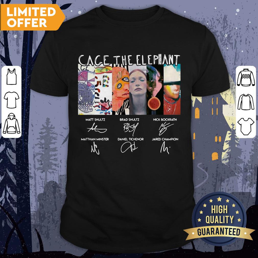 Funny Cage The Elephant Signatures Shirt