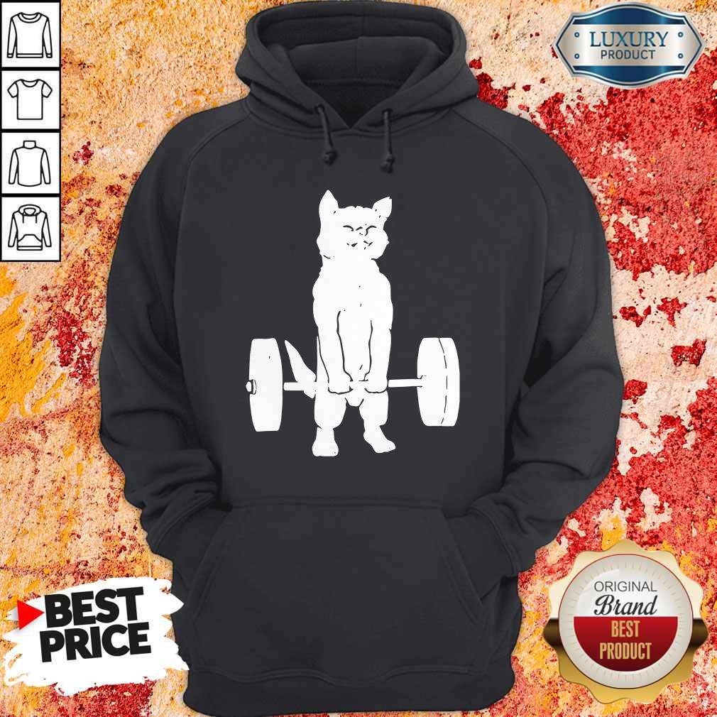 Funny Cat And Gym Shirt - Image 5