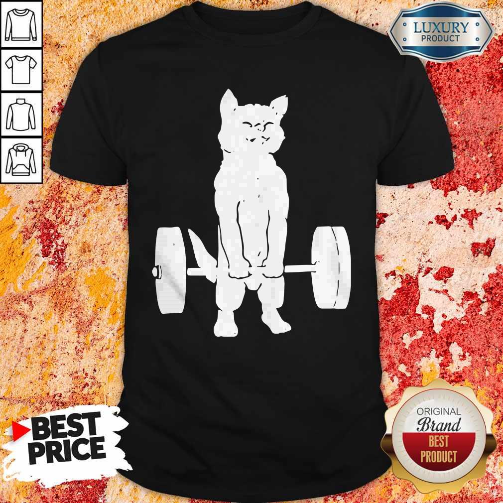 Funny Cat And Gym Shirt