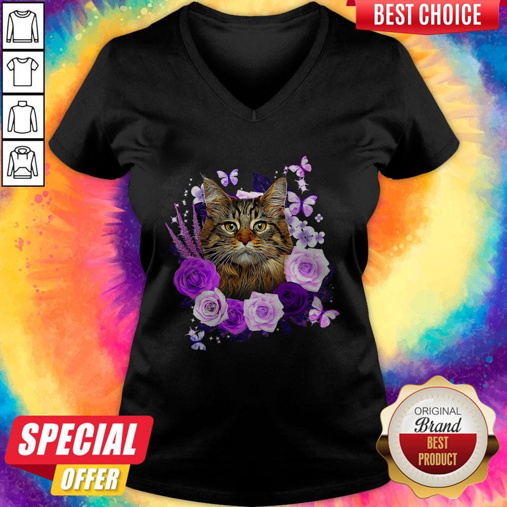 Funny Cat Likes Rose Shirt - Image 2