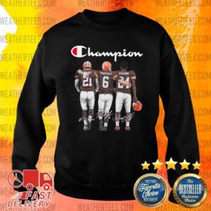 Alternative view of Funny Cleveland Browns Ward Mayfield And Chubb Champion Shirt