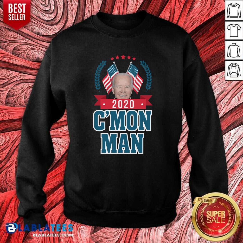Funny C’mon Man Come On Joe Biden American Flag Shirt - Image 4