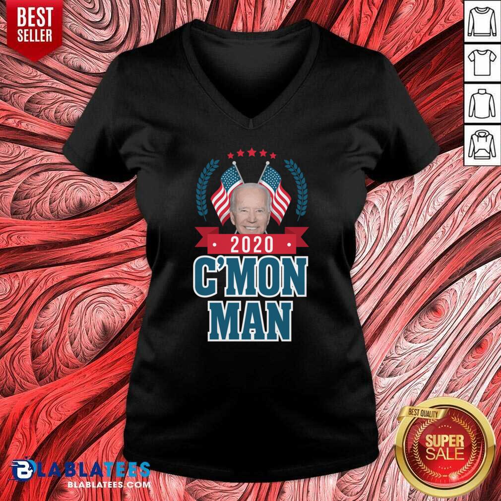 Funny C’mon Man Come On Joe Biden American Flag Shirt - Image 2