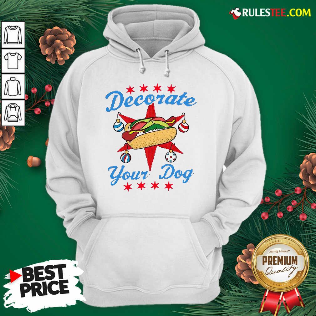 Funny Decorate Your Dog Hot Dog Merry Christmas Shirt - Image 2