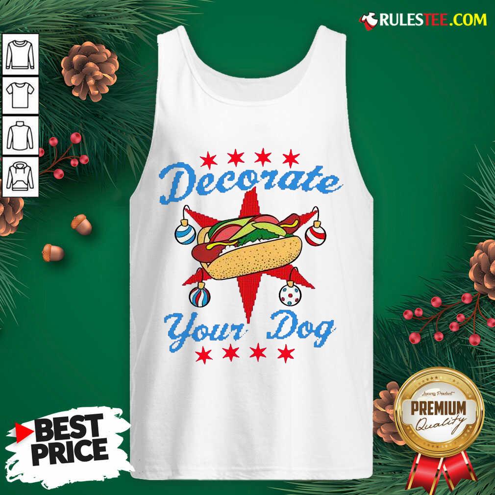 Funny Decorate Your Dog Hot Dog Merry Christmas Shirt - Image 5