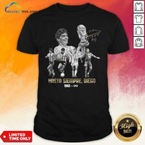 Funny Diego Maradona Hasta Siempre Diego 1960 Signature Shirt