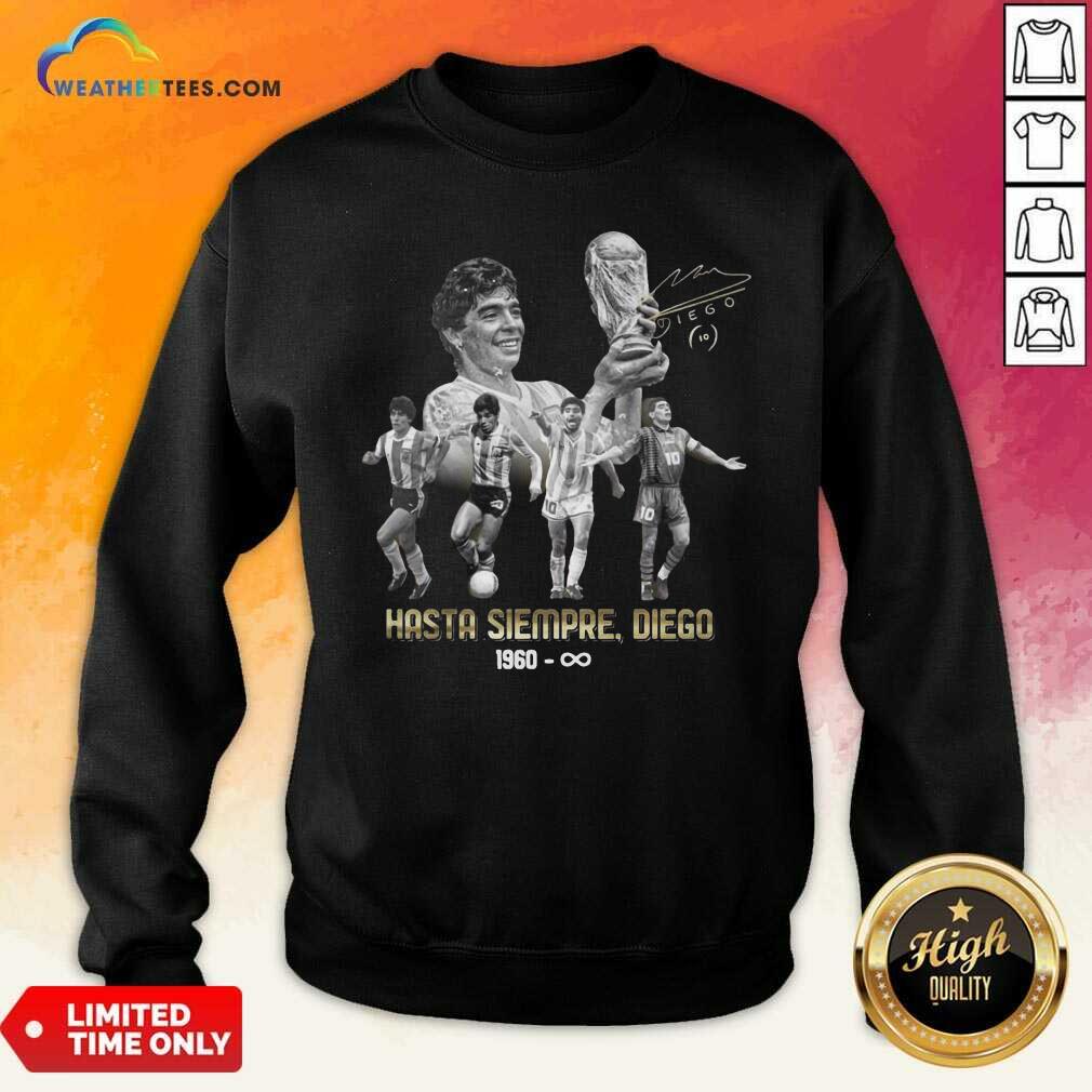 Funny Diego Maradona Hasta Siempre Diego 1960 Signature Shirt - Image 2