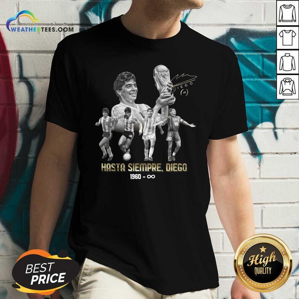 Funny Diego Maradona Hasta Siempre Diego 1960 Signature Shirt - Image 3