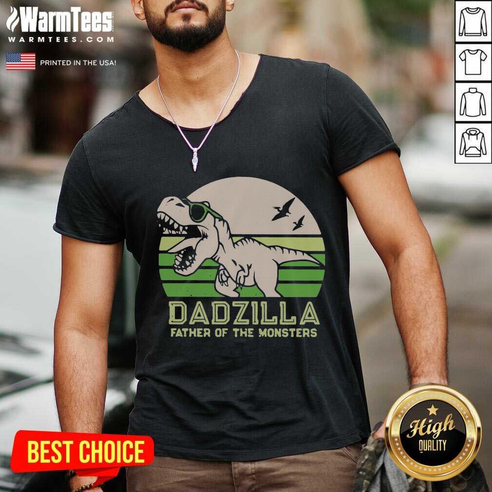 Funny Dinosaurs Dadzilla Father 54 Shirt - Image 4