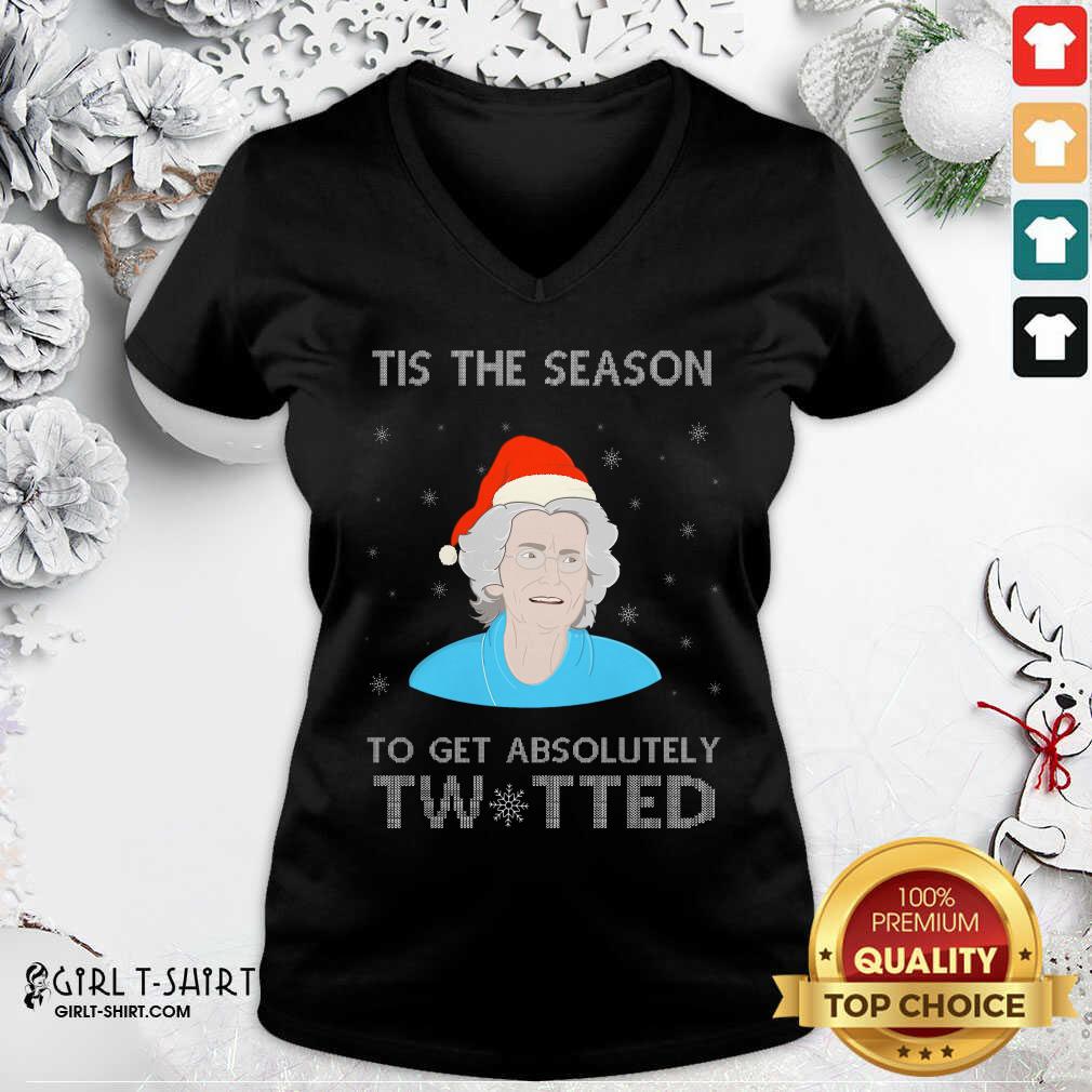 Funny Doris Gavin Tis The Season To Get Absolutely Twitted Christmas Shirt - Image 3