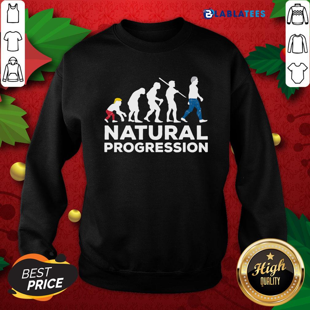 Funny Evolution Anti Trump Natural Progression 2020 Shirt - Image 5