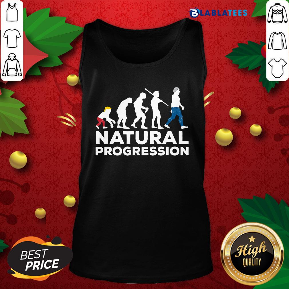 Funny Evolution Anti Trump Natural Progression 2020 Shirt - Image 4