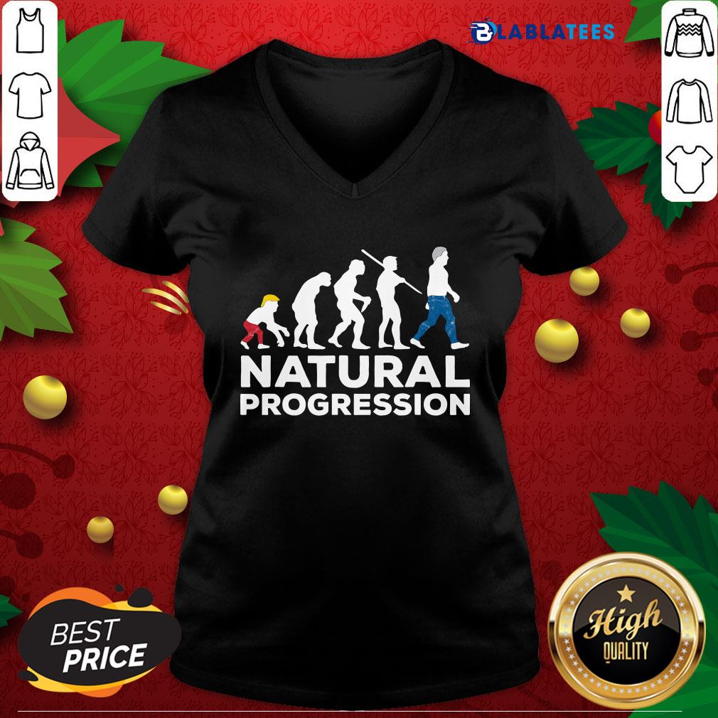 Funny Evolution Anti Trump Natural Progression 2020 Shirt - Image 3