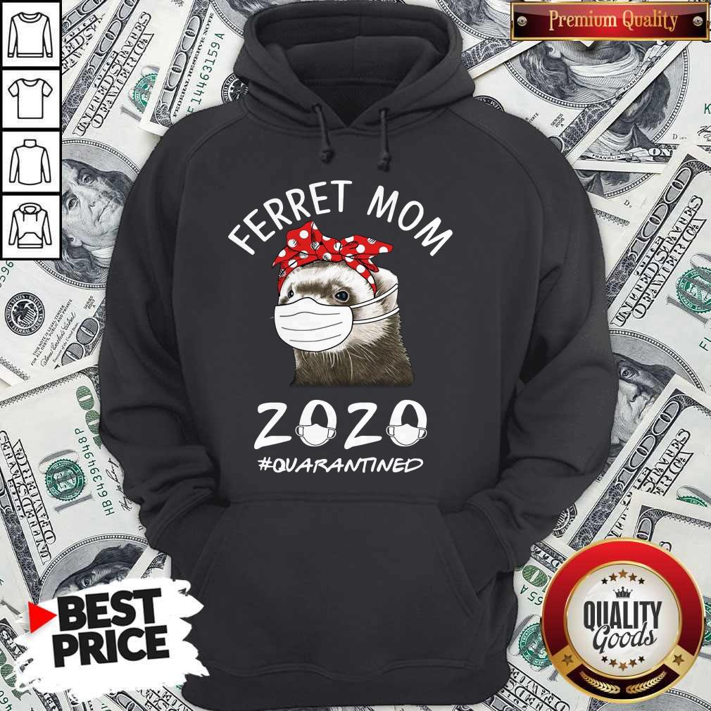 Funny Ferret Mom 2020 #quarantined Shirt - Image 5