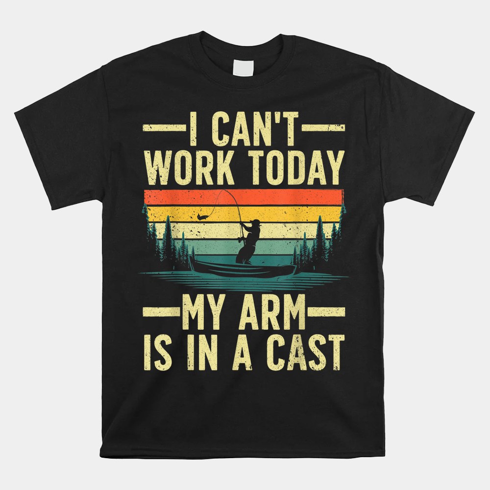 Funny Fishin Fisherman Arm Cast Fish Hunting Shirt - Image 5