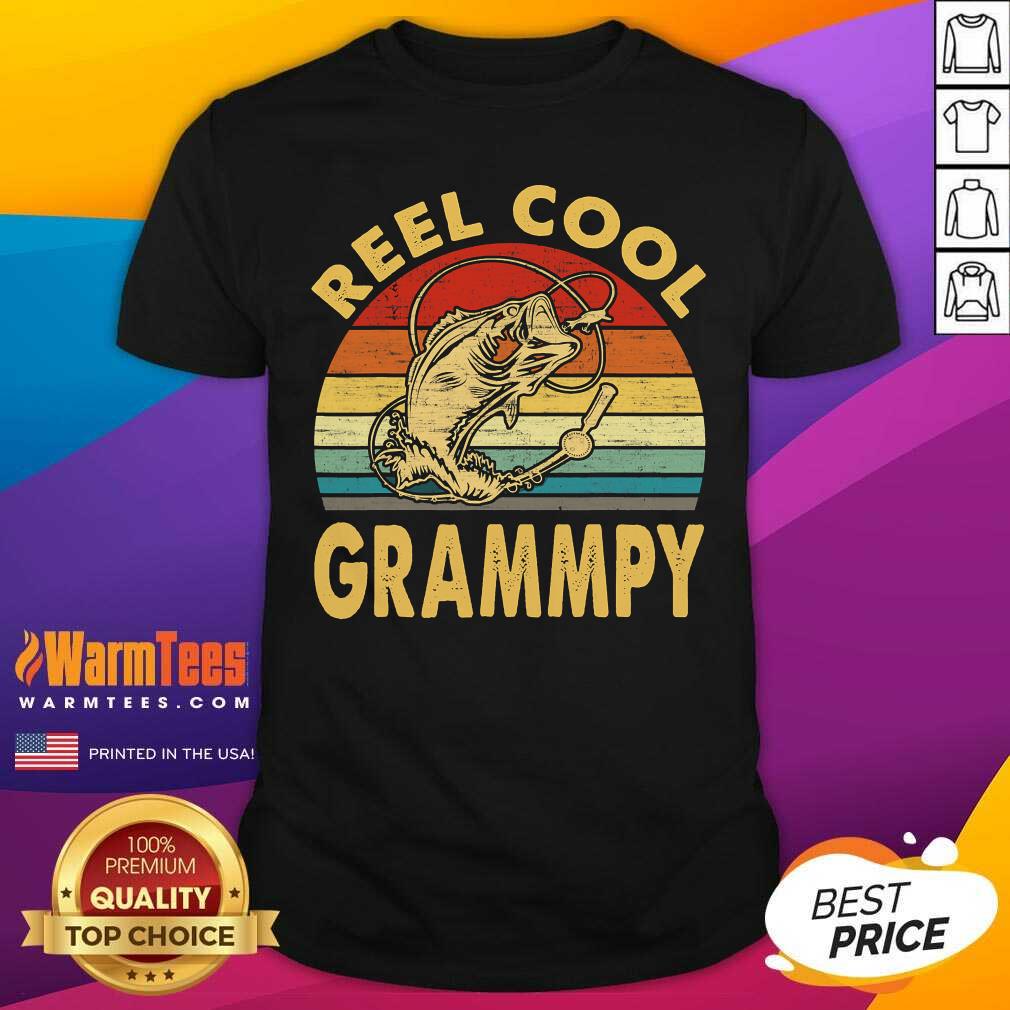 Funny Fishing Reel Cool Grandpa Vintage Shirt