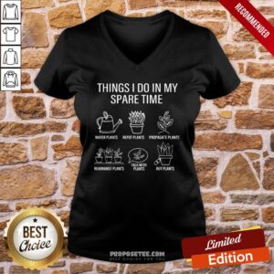 Alternative view of Funny Gardener Gardening Things I Do In My Spare Time Plant Shirt