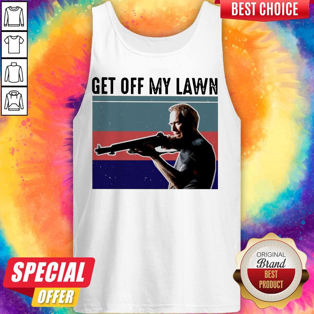 Funny Get Off My Lawn Vintage Shirt - Image 3