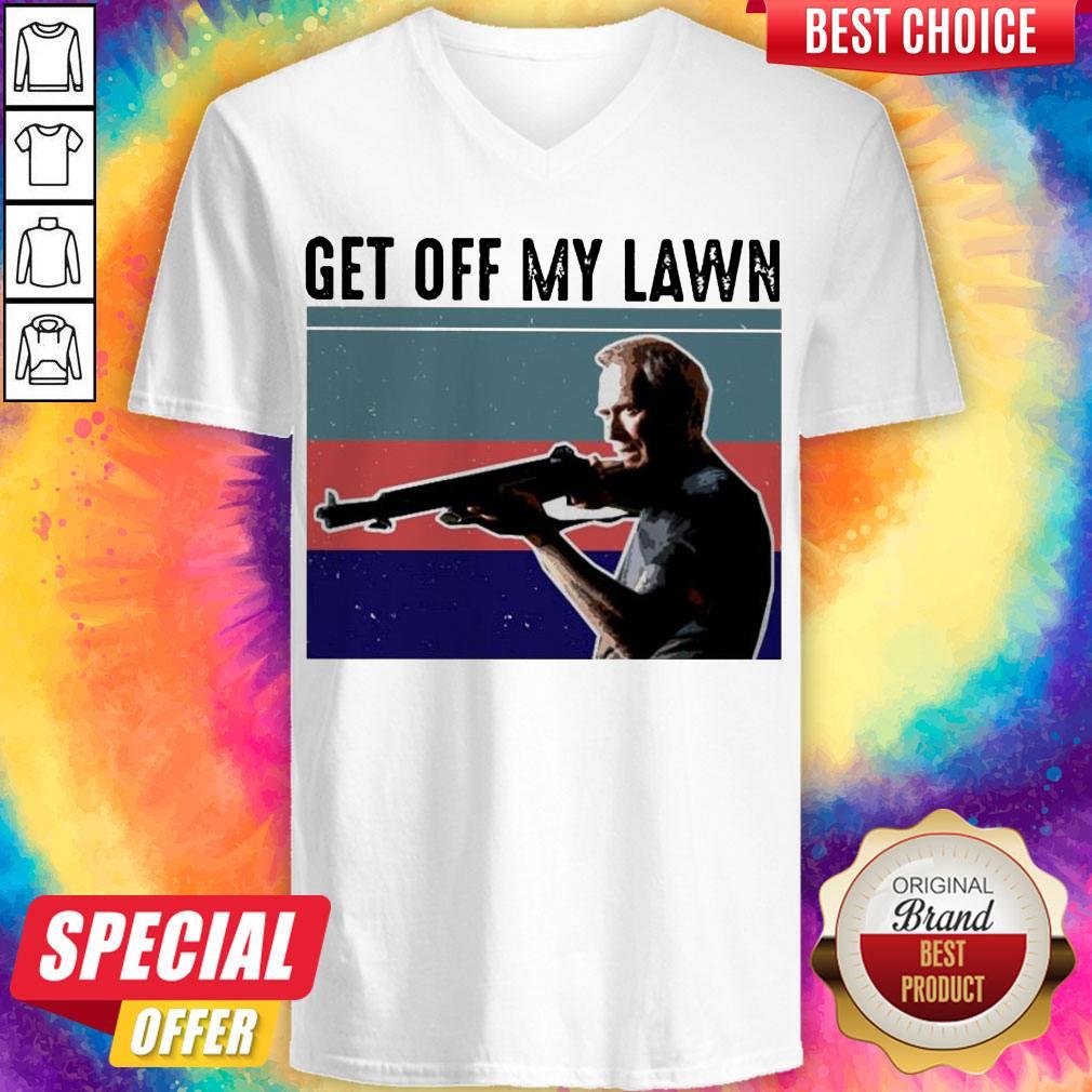 Funny Get Off My Lawn Vintage Shirt - Image 2