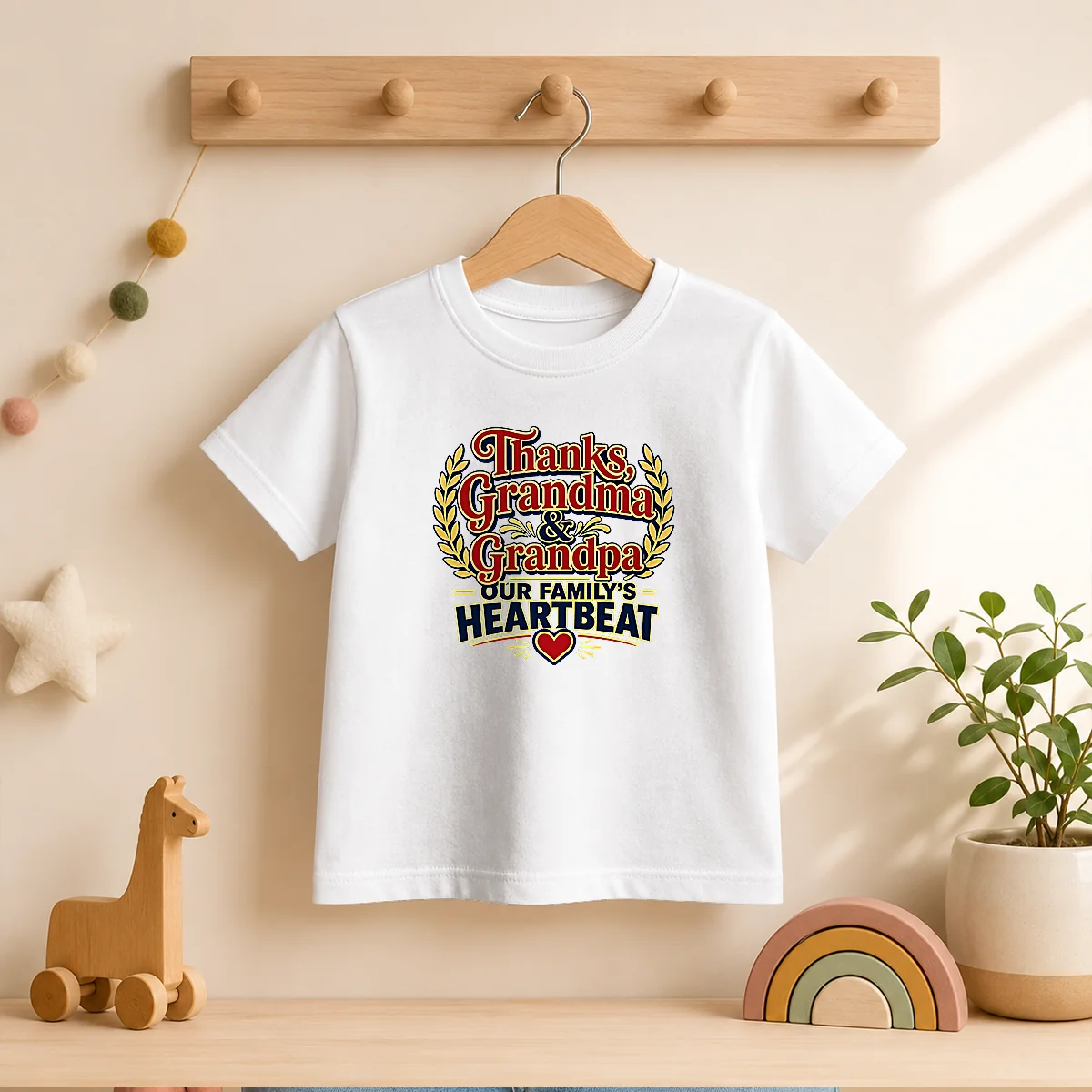 Funny Grandparents Day Typography Thanks For Family Gratitud Shirt - Image 9