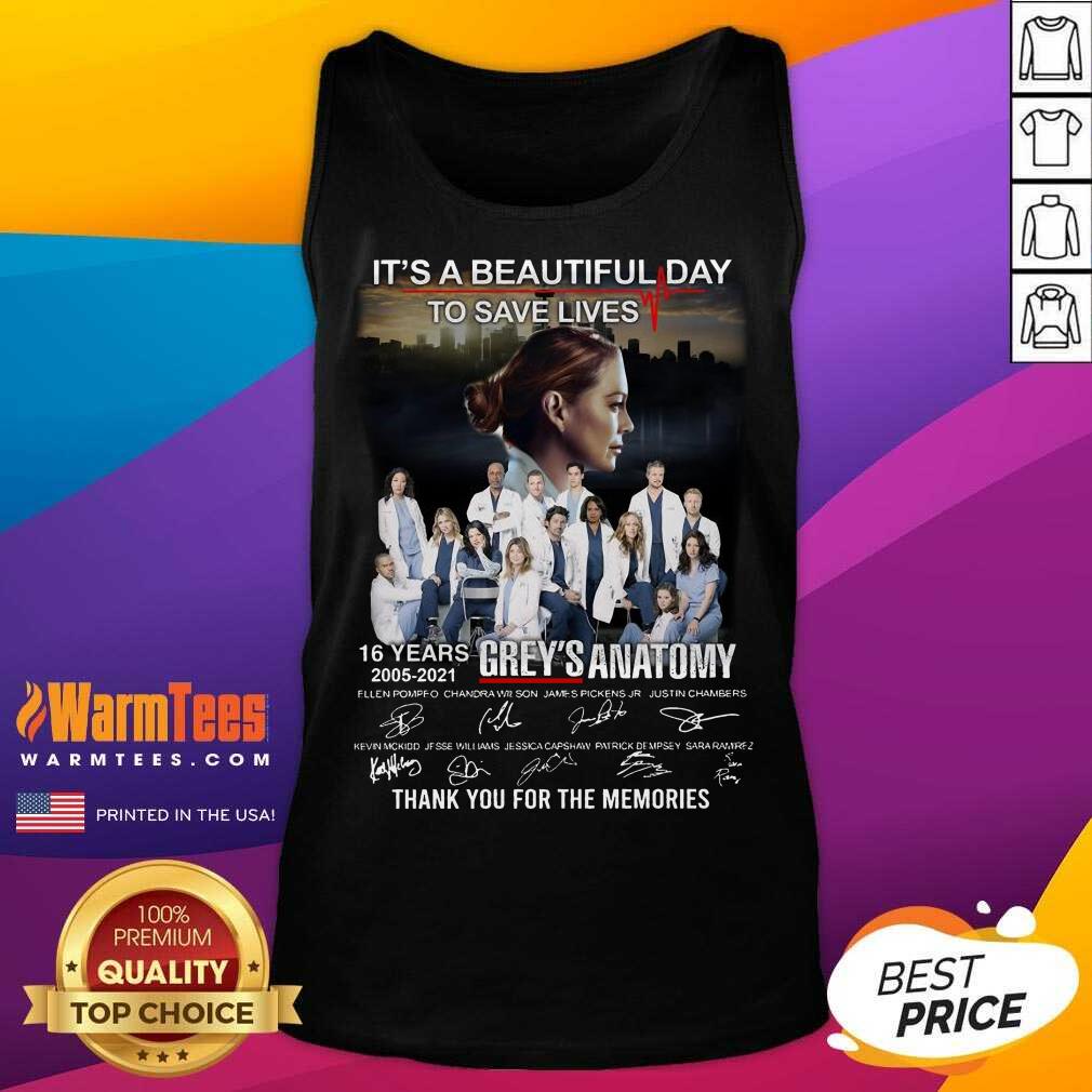 Funny Greys Anatomy Its Beautiful 2021 Shirt - Image 2